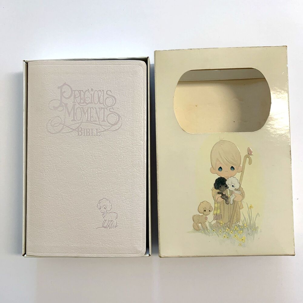 Precious Moments Bible 271V Violet Mist New King James Version 1985 Leatherflex